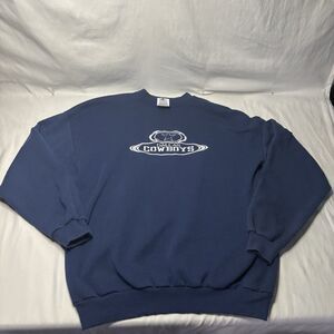 Logo Athletic Dallas Cowboys Navy Blue Crewneck Sweatshirt Men’s XL Y2K